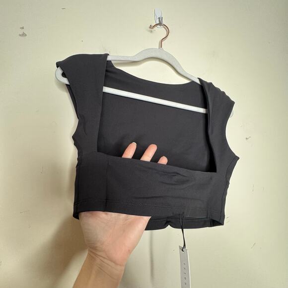 Susana Monaco Open Back Top in Black NWT Size Medium - Picture 5 of 8